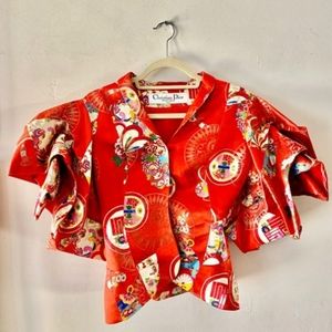 Christian Dior Red Runway Jacket